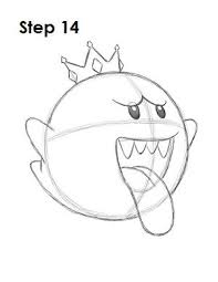 Mario and luigi, princess peach, yoshi, bowser, toad and more. King Boo Coloring Pages