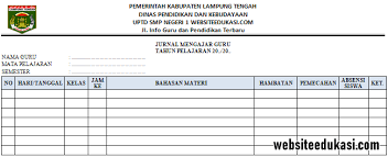 Berikut ini kami bagikan contoh format jurnal harian guru untuk semua jenjang berbasis kurikulum 2013. Jurnal Mengajar Guru Mata Pelajaran Tahun 2020 2021 Websiteedukasi Com