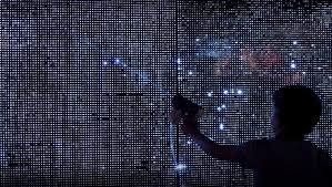 Interactive Water Light Graffiti Wall Installation By Antonin Fourneau Water Lighting Graffiti Wall Installation Design