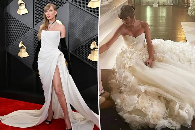 Taylor Swift marries Travis Kelce in Christian Dior Haute Couture wedding  dress