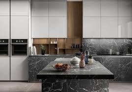 Une Cuisine Design Pour Un Interieur Contemporain Elle Decoration Cuisines Design Cuisine Moderne Cuisine Masculine