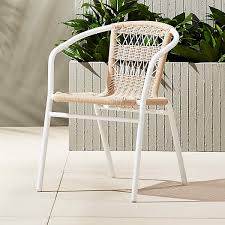 The cushions are available in a variety of designs. Rex Woven Cafe Chair Reviews Cb2