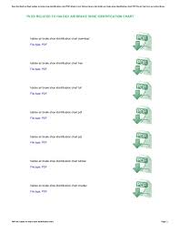 Haldex Air Brake Shoe Identification Chart