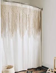 Huge savings for bathroom sets shower curtain. Amazon Com Yokii Macrame Shower Curtain 72 Inch Ivory Fabric Boho Bathroom Shower Curtain Sets Inset Hand B Boho Shower Curtain Boho Bathroom Macrame Curtain