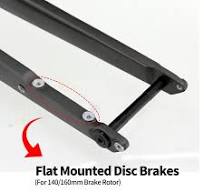 BSFHQS 700C Horquillas Rígidas De Bici De Carretera Grava Horquilla De Bici De Ciclocross De Carbono Freno De Disco 1-1/2" Cónico Horquillas ...
