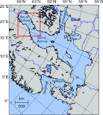 The Baltic Sea Area In Polar Stereographic Projection With
