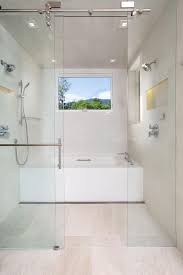 Wet Room With Shower And Soaking Tub Bathroom Design Trends Window In Shower Bathrooms Remodel
