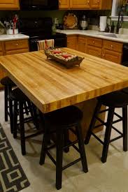 Diy Butcher Block Island Countertop Diy Kitchen Countertops Kitchen Island Countertop Kitchen Island Dining Table