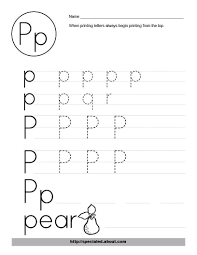 This Is One Foundational Skill Special Education Students Need Letter P Worksheets Printable Letters Letter P