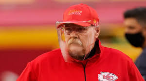 The kansas city chiefs are a professional american football team based in kansas city, missouri. Kansas City Chiefs Coach Andy Reid To Wear Face Shield Again In Week 2 Try Out Defogging Product