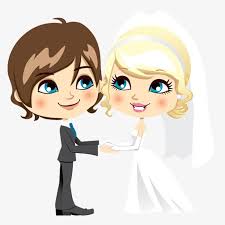 رسوم متحركة مرسومة باليد حفل زواج عروس و عريس Wedding Ceremony Wedding Stamp Wedding