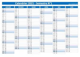 Ici, nous avons recueilli la meilleure collection du calendrier avril 2021. Calendrier Semestriel 2021 A Imprimer Pour Le 1er Et Le 2eme Semestre 2021