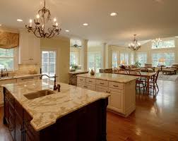 open concept kitchen and living room
