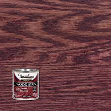 How to stain, lacquer, or clear coat wood trim in a house. Varathane 8 Oz Black Cherry Premium Fast Dry Interior Wood Stain 266197 The Home Depot