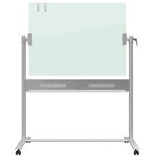 quartet easel magnetic glass whiteboard 4 x 3