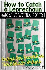 My Day With A Leprechaun Imaginative Narrative And Craft In 2020 Writing Activities 1st Grade Writing Narrative Writing