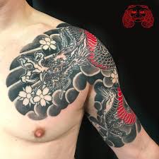 In the story, supernatural creature transforms into human shape and tells the story. Bushido Tattoo In Progress By Doug Horihyo Facebook
