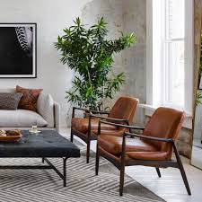 A mid century leather lounge chair carries elegance and wisdom wherever it goes. Braden Leather Accent Chair Brandy Leather