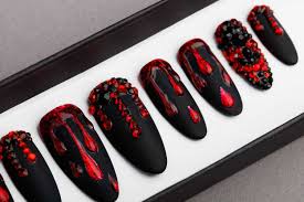 Find deals on products in beauty on amazon. Black And Red Nails Gothic Novocom Top