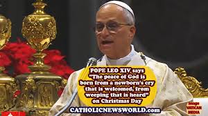 Pope Leo XIV on Christmas Day says "The peace of God is born from a  newborn's cry that is welcomed, from weeping that is heard" FULL TEXT Homily