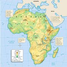 Physical map of africa with key. An Introduction To Africa Ck 12 Foundation