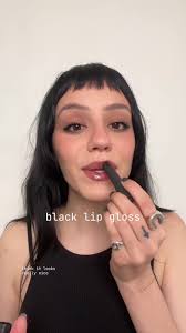 MAC Black Lip Gloss Makeup Combo Tutorial