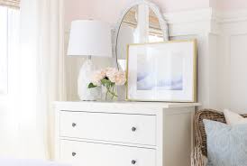 Arching landscape mirror with a molded top rests beautifully atop the matching dresser. Toddler Girl S Pink Bedroom Nick Alicia