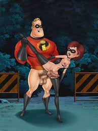 Horny Elastigirl has a futanari fuck