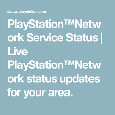 Playstation Network Service Status Live Playstation Network Status Updates For Your Area Status Business Development Myself Status