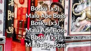 Malu apa bossku lirik mk k. Mk K Clique Bossku Lyrics Youtube