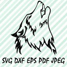 Wolf Face Head Svg Dxf Pdf Eps Vector Files Cricut Design Svg Dxf Cricut Air