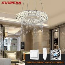 Dimmable Led Chandeliers Modern Crystal Smart Lighting For Dining Room Kitchen Living Room Lamp Chandelier Lustre Industriel Chandeliers Aliexpress