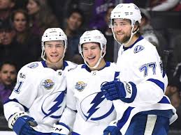 #37 for the tampa bay lightning. Yanni Gourde Keys Tampa Bay Lightning S Surge In 6 2 Win Over New York Islanders