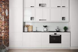 This guide to standard kitchen cabinet dimensions of height depths and width will help with your kitchen remodel project. 40 Minimalist Kitchens To Get Super Sleek Inspiration One Wall Kitchen Kitchen Design Small Kitchen Designs Layout