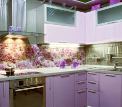 hot kitchen trend  colored glass
