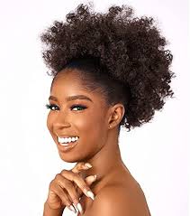 Amazon.com : CECINILL Afro Puff kinky curly Drawstring Ponytail Extension  for Black Women Synthetic Short Afro Kinkys Curly Afro Bun Extension  Hairpieces Updo Hair Extensions with Two Clips(4#) : Beauty & Personal