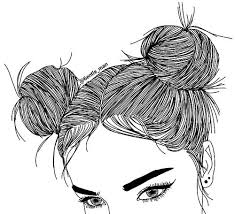 Black And White Woman Drawing Pin On A R T P E O P L E