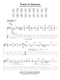 Eric Clapton Tears In Heaven Lyrics And Guitar Chords Tears In Heaven By Eric Clapton Easy Guitar Tab Guitar Instructor Guitar Tabs Tears In Heaven Guitar Chords And Lyrics