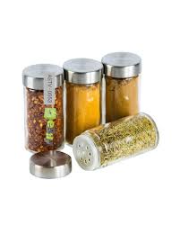 This spice rack is made of stainless steel, so the cart is sturdy ，durable and not easy to rust. Buy Rotating Stainless Steel Spice Rack Set Of 16 Glass Spice Jar Ebuy Pk