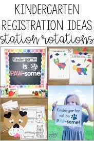 Kindergarten Registration Ideas Using Station Rotations To Get To Know New Students Kindergarten Registration Kindergarten Orientation Kindergarten Stations