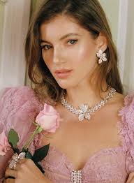 NANA JACQUELINE EDEN SERIES THREE-DIMENSIONAL FLOWER EARRINGS