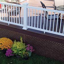 If you don't like the look of wood or vinyl lattice panels, paint them a dark color and plant hedges to make them. Plastic Lattice Yard Accents Freedom Outdoor Living For Lowes