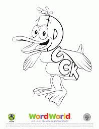 As popular as they are, these coloring pages can make a fun pool party activity as well. Word World Duck Coloring Page Coloring Library