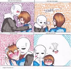 They are my favorite flowers.i sat on the flower bed and was decided to draw something. A Shitty Art Galore Uf Sans X Frisk Kiss Meme Ut Sans D Haha