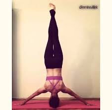 Wide Arm Headstand With Legs Feet Crossed And Pointed Straight Up Beautiful Bodies Yoga Postures Fit Chicks