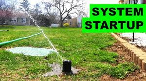 How To Start Up Your Sprinkler System Youtube
