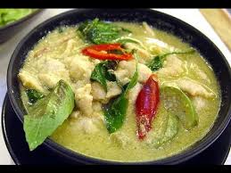Then, once the coconut oil, green thai chili paste and coconut milk have cooked together for a minute or two, put the raw chicken inside your pan. Chicken In Thai Green Curry Youtube