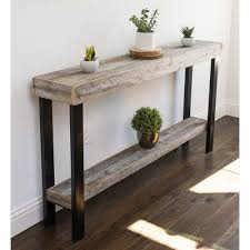 Union Rustic Moonya Solid Wood Console Table Wayfair Ca In 2020 Rustic Console Tables Diy Console Table Rustic Consoles