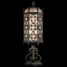 Fine Art Lamps Costa Del Sol Three Light Outdoor Pier Mount In Wrought Iron Finish 324980st Bellacor