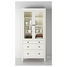 Hemnes Vitrinskap Med 3 Lador Vitbets 90x197 Cm Ikea In 2020 Glass Cabinet Doors Hemnes Ikea Hemnes